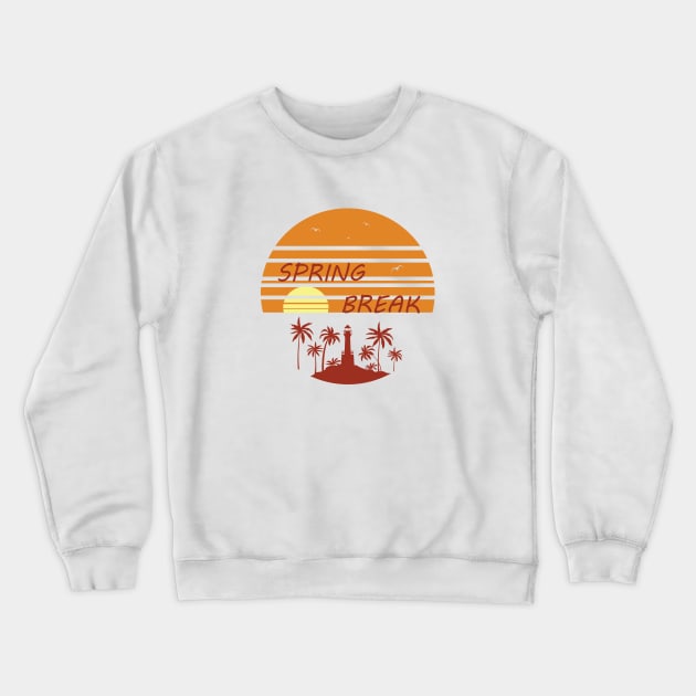 spring break Crewneck Sweatshirt by Ticus7